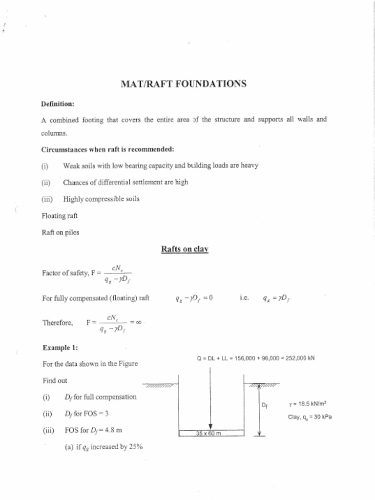 05 - Mat - Raft Foundation | PDF