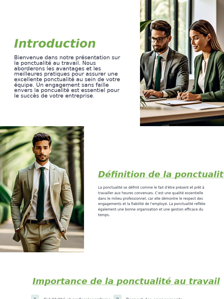 Importance de la Ponctualité au Travail | PDF | Gestion du temps ...