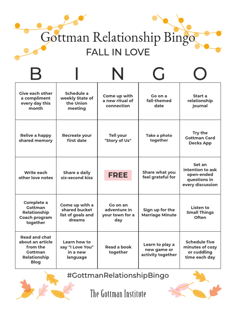 The+Gottman+Institute+ +Gottman+Bingo+ +October+2021+Download | PDF