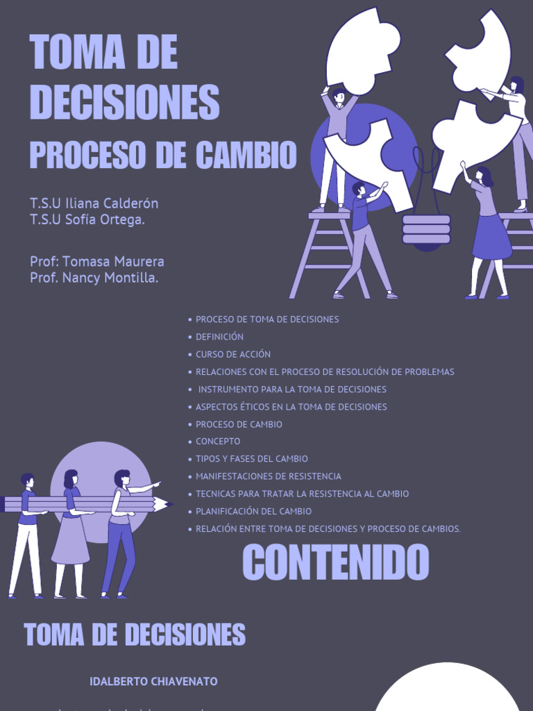 Toma de Decisiones y Cambio Organizacional | PDF | Toma de decisiones ...