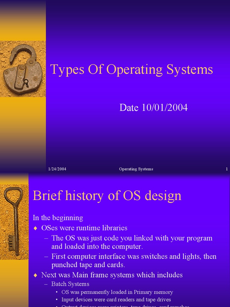 Overview of Operating System Types | PDF | Business | Technology ...
