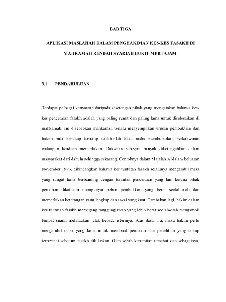 Bab 3 Fasakh Pdf