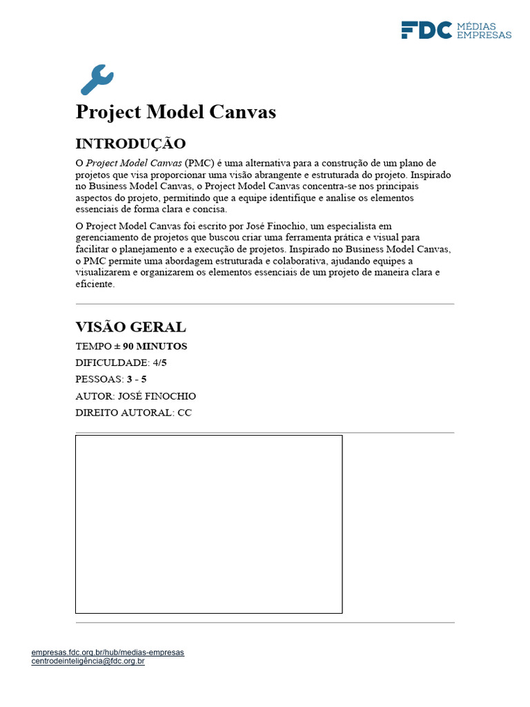 Guia Prático do Project Model Canvas | PDF | Tempo | Partes ...