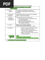 MATATAG Curriculum Lesson Plan Template 4 | PDF | Lesson Plan | Learning