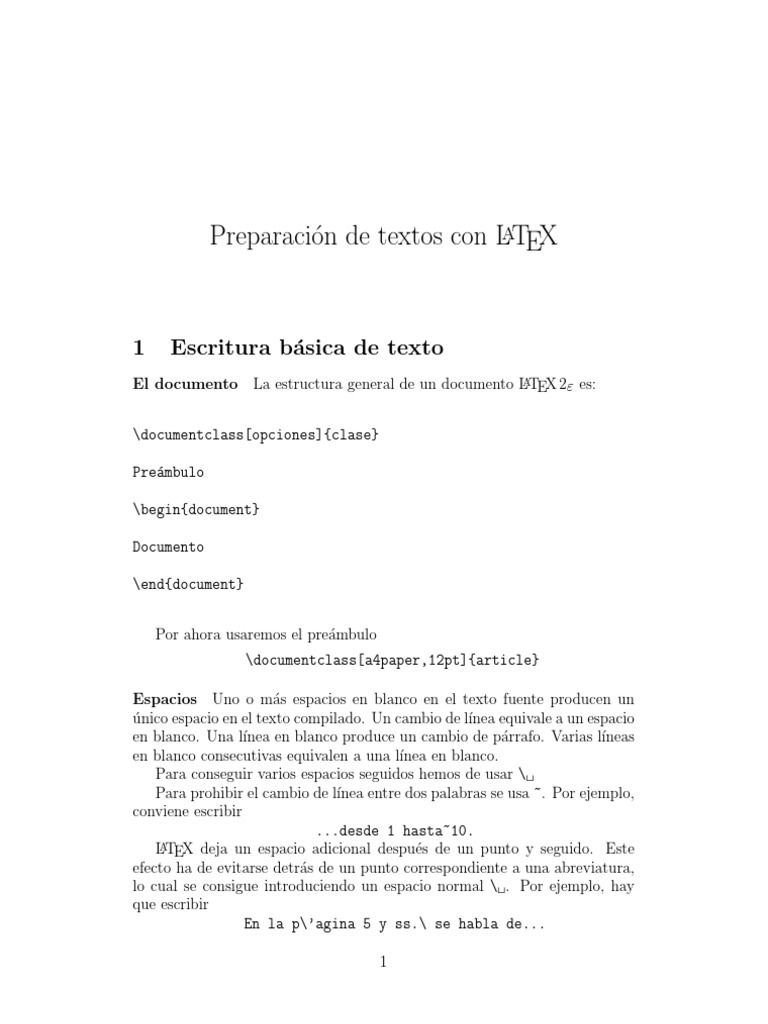 Manual de Latex | PDF