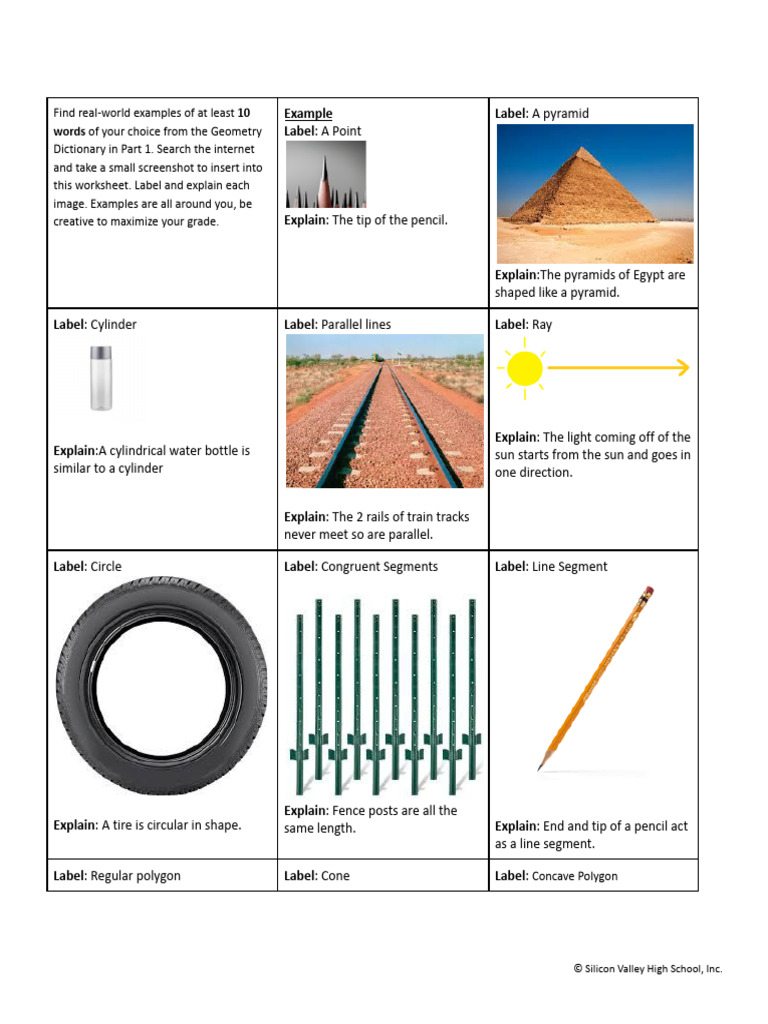 Real-World Geometry Examples Guide | PDF