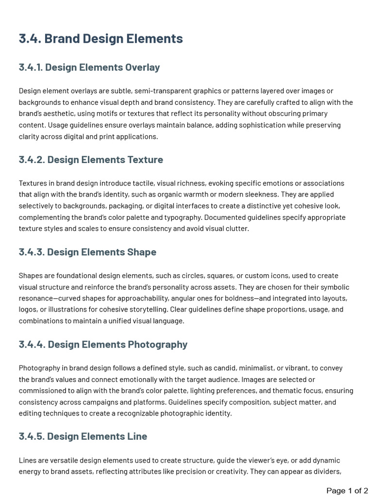 Brand Design Elements Overview | PDF | Brand | Graphic Design