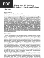 Download Spanish in USA Libraries by Isburt SN8696225 doc pdf