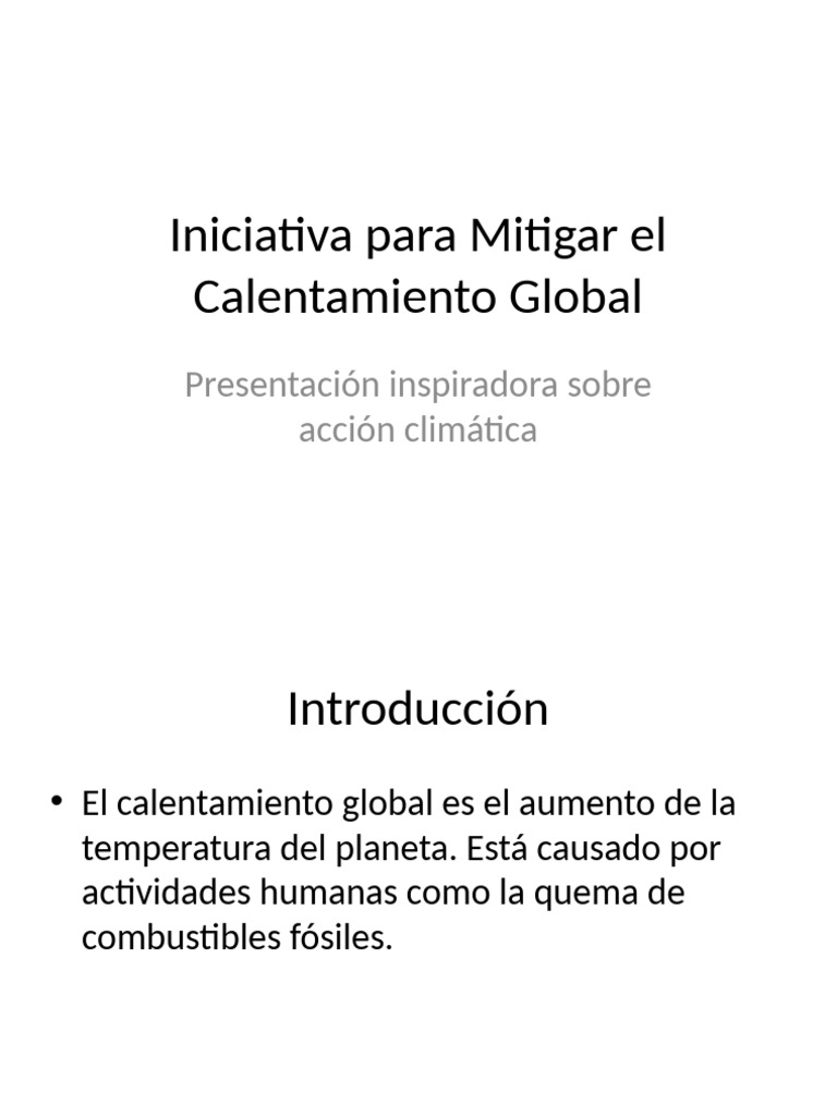 Estrategias para Combatir el Calentamiento Global | PDF