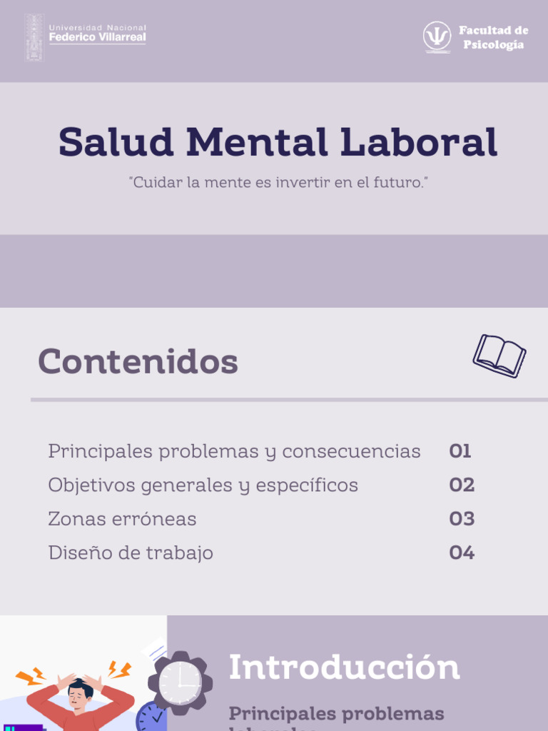 Salud Mental Laboral "Cuidar La Mente Es Invertir en El Futuro." | PDF ...