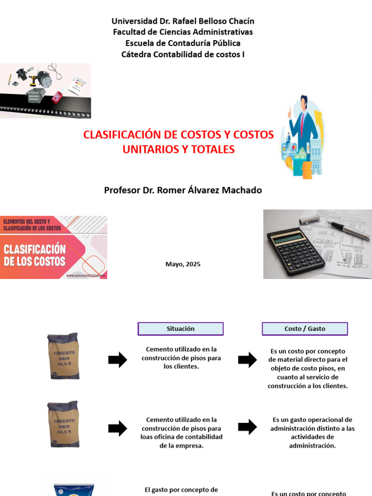 Clasificación de Costos y Ejemplos Prácticos | PDF | Salario