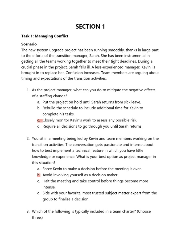 Managing Project Team Conflicts | PDF