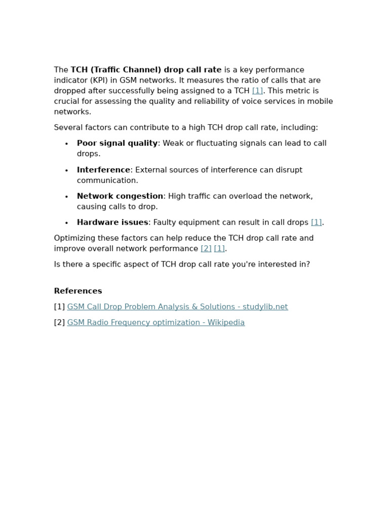 TCH Drop | PDF