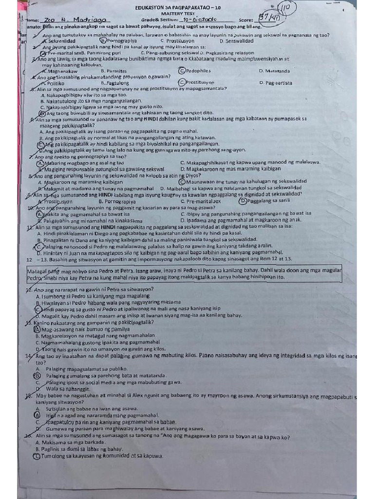 Esp Final Examination Reviewer | PDF