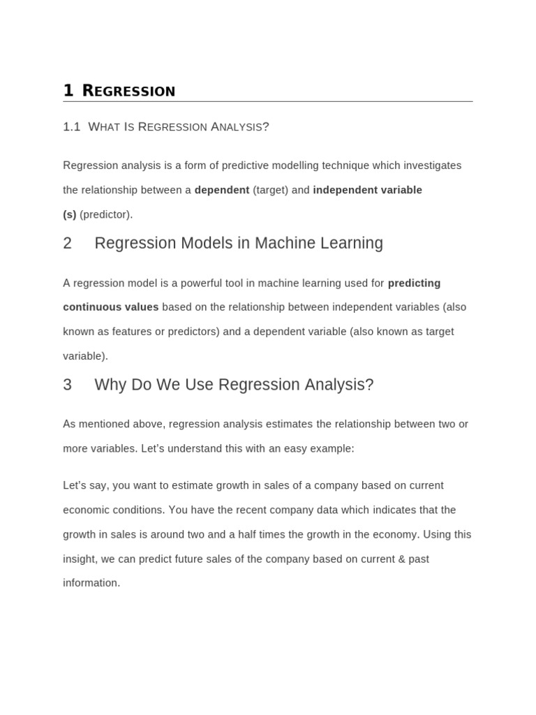 Understanding Regression Analysis | PDF | Linear Regression | Dependent ...
