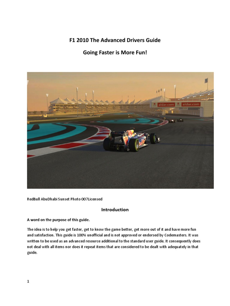 F1 2010 The Guide - in Full | PDF | Formula One | Auto Racing