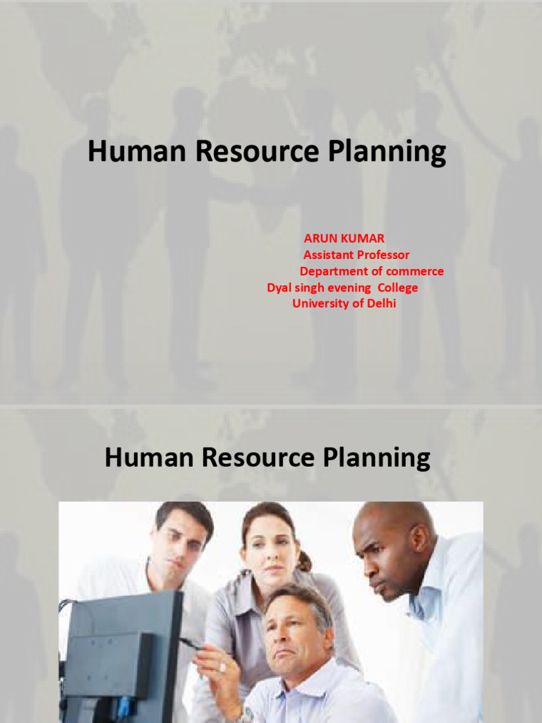 Human Resource Planning Essentials | PDF | Human Resource Management ...