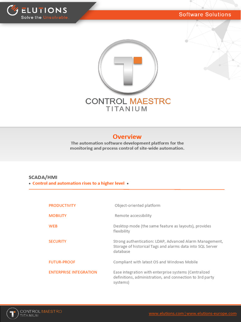 ControlMaestro Titanium SCADA Overview | PDF | World Wide Web ...