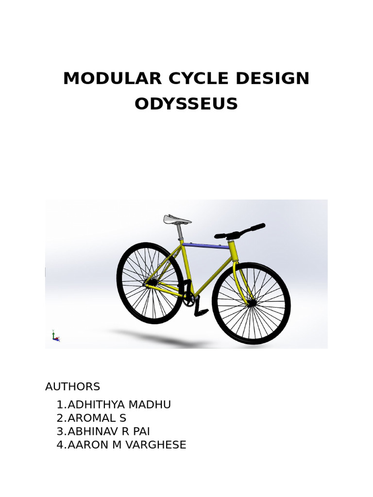 Design Bicycle | PDF | Human Powered Transport | Vehicle Technology