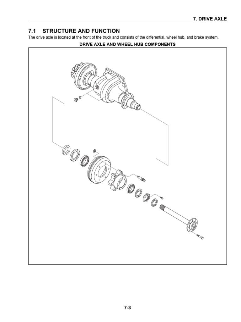 SM160 Jul2011 08 7 Drive Axle | PDF | Axle | Brake