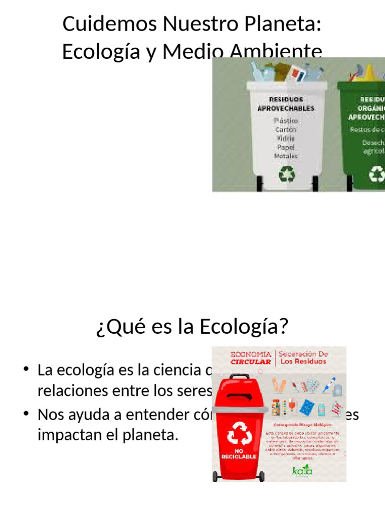 Cuidado del Medio Ambiente y Reciclaje | PDF