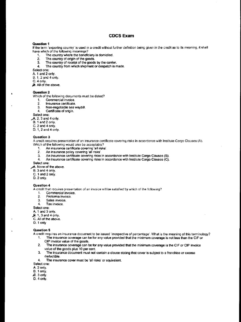 CDCS Exam | PDF