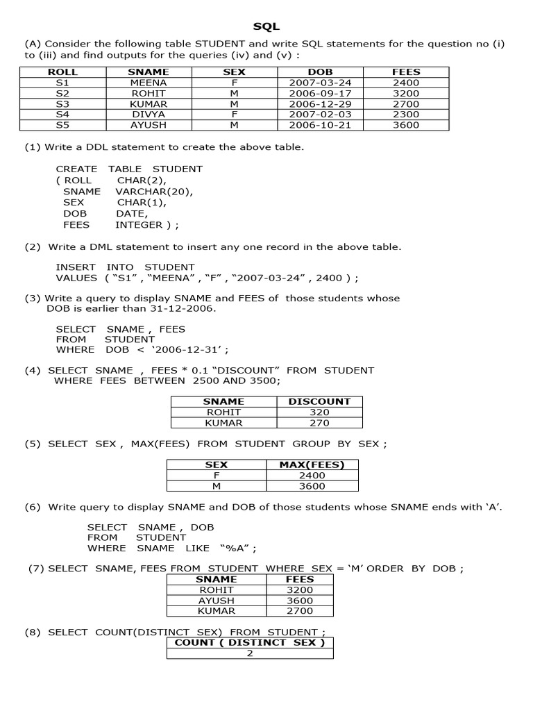 SQL Queries for Student and Player Data | PDF | Data | Computer Data