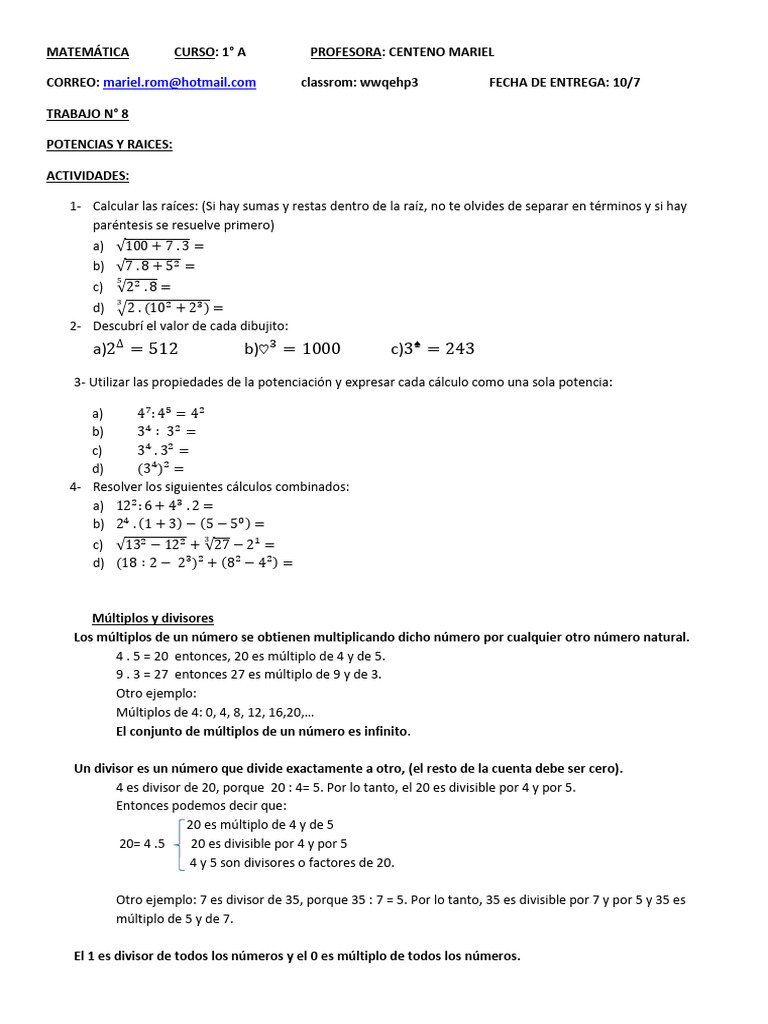 1 Matematica | PDF | Aritmética | Matemática Elemental