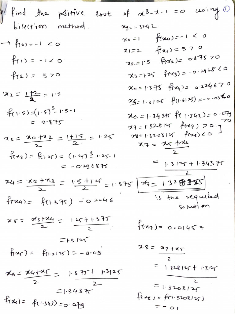 Bisection and NR Method | PDF | Numbers | Mathematical Logic