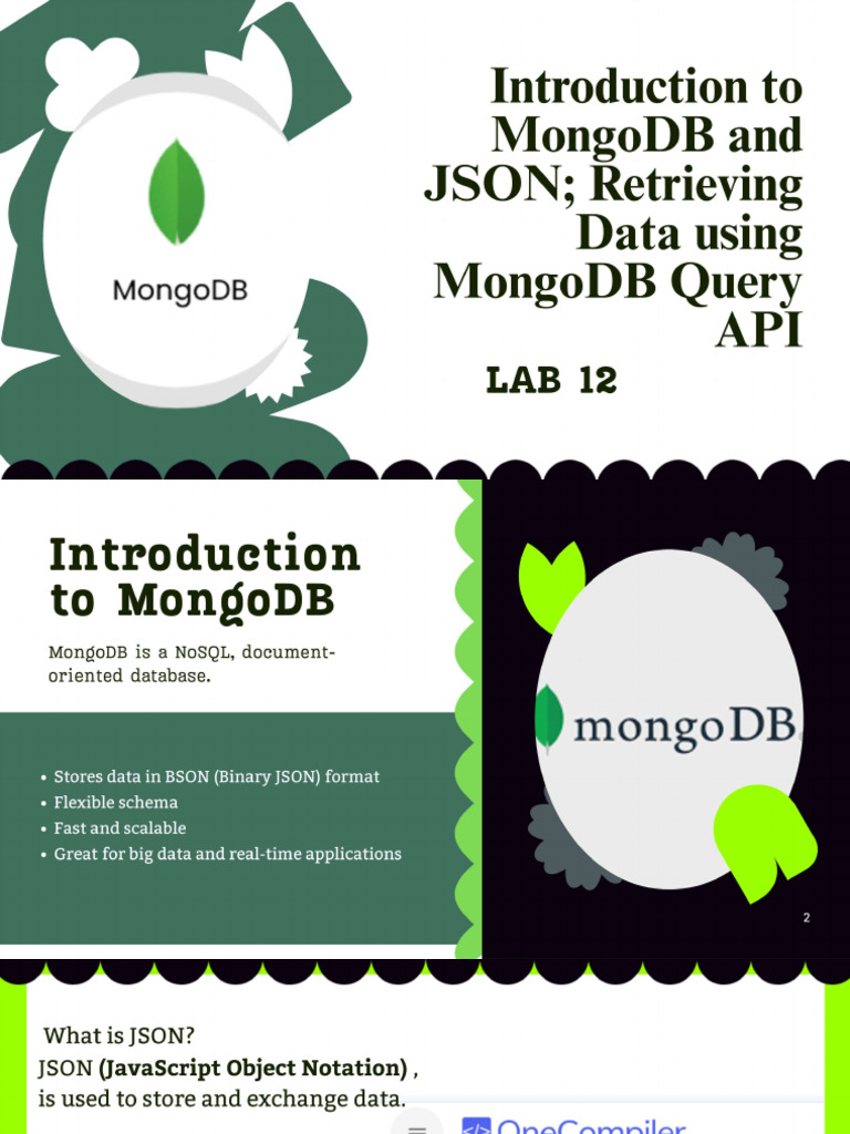 Presentation - Understanding MongoDB & JSON Basics (1) - Compressed | PDF