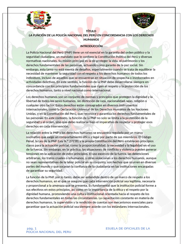 Tai Completo DD JHH | PDF | Policía | Derechos humanos