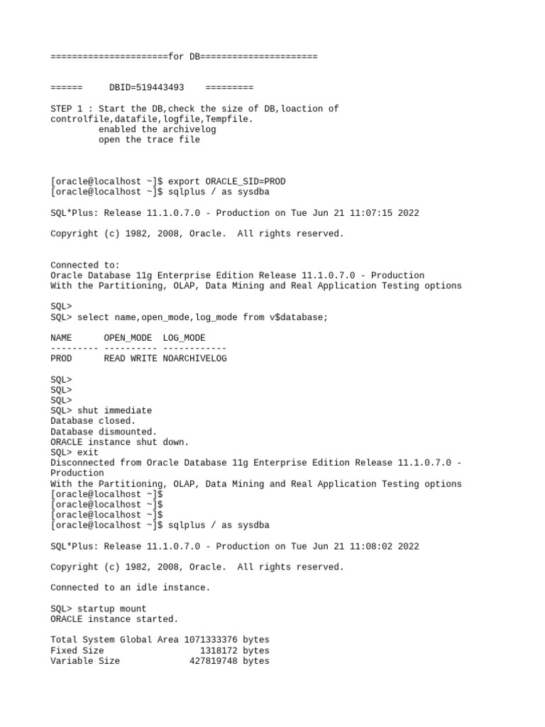 Cloning | PDF | Backup | Databases