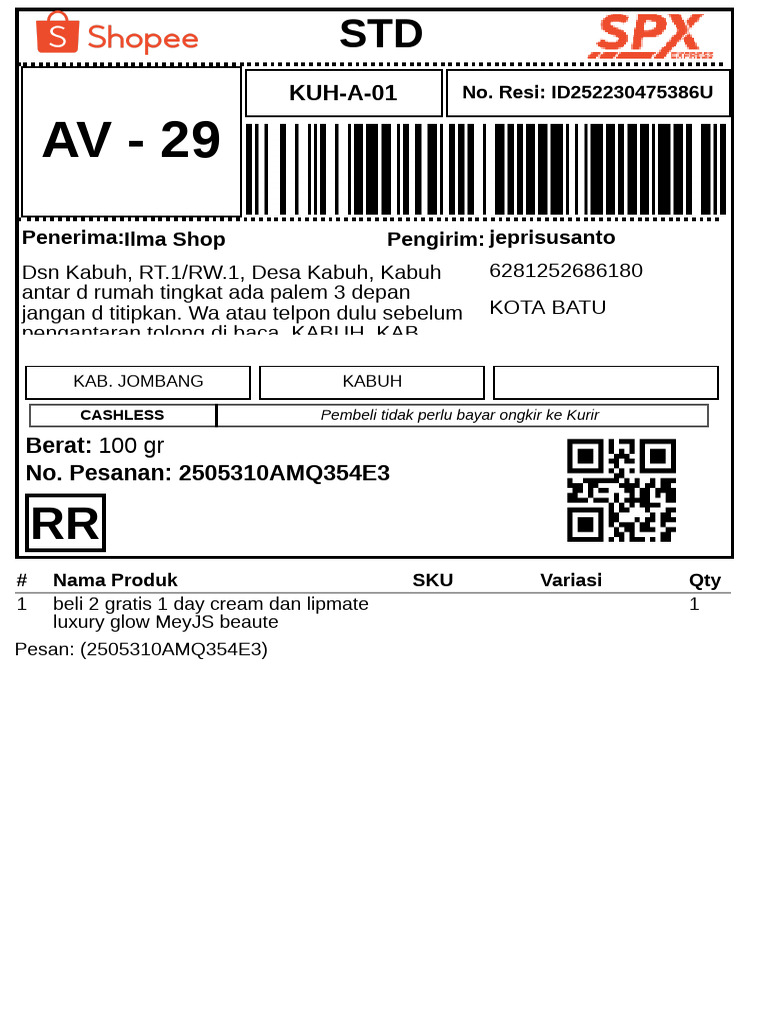Get Return Label-1748667345638 | PDF