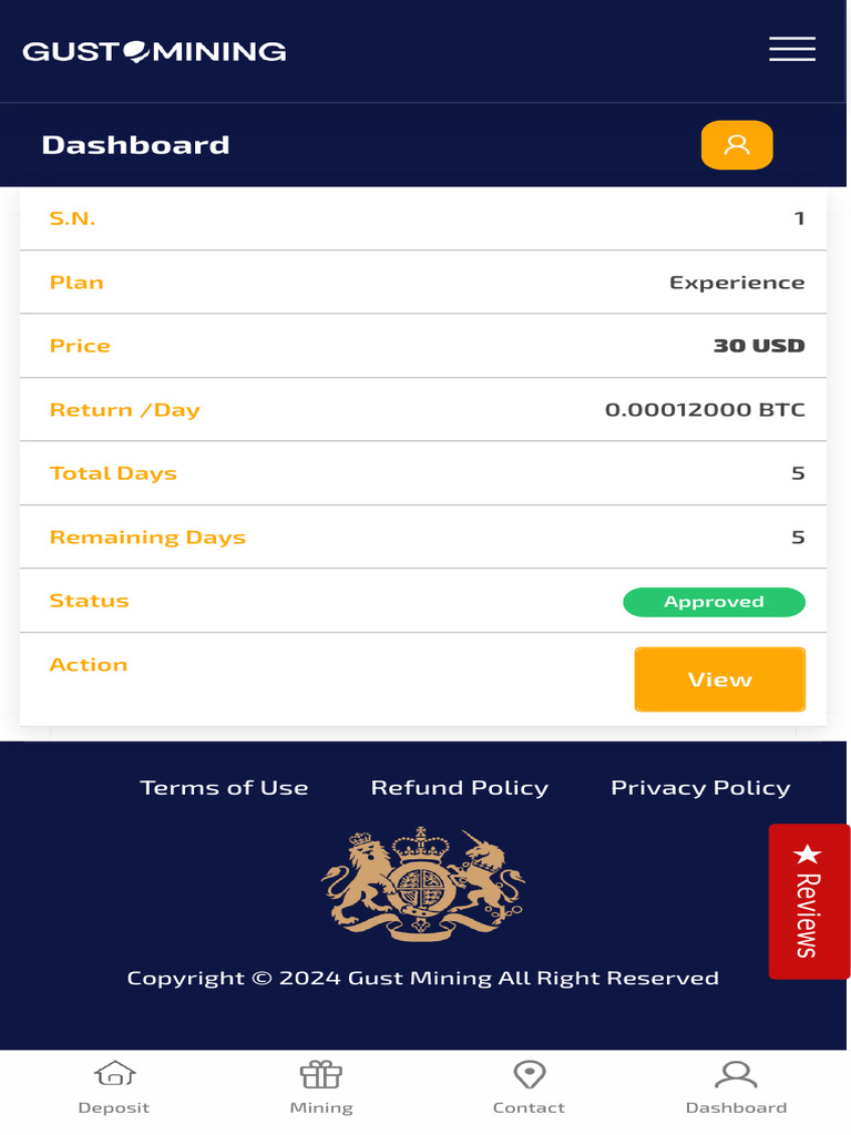 Gust Mining - My Purchased Plans | PDF