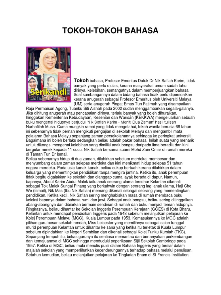 Tokoh Tokoh Bahasa Pdf