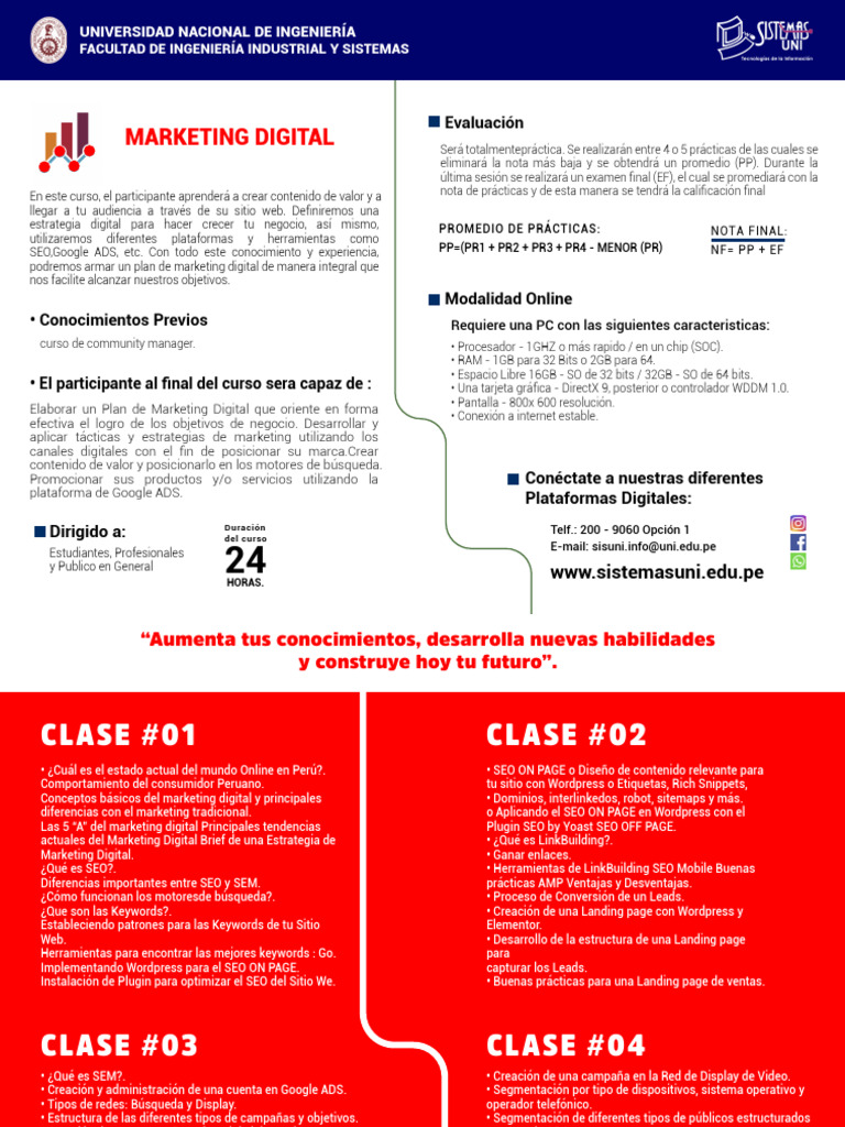 Curso de Marketing Digital en UNI | PDF | Posicionamiento en buscadores ...