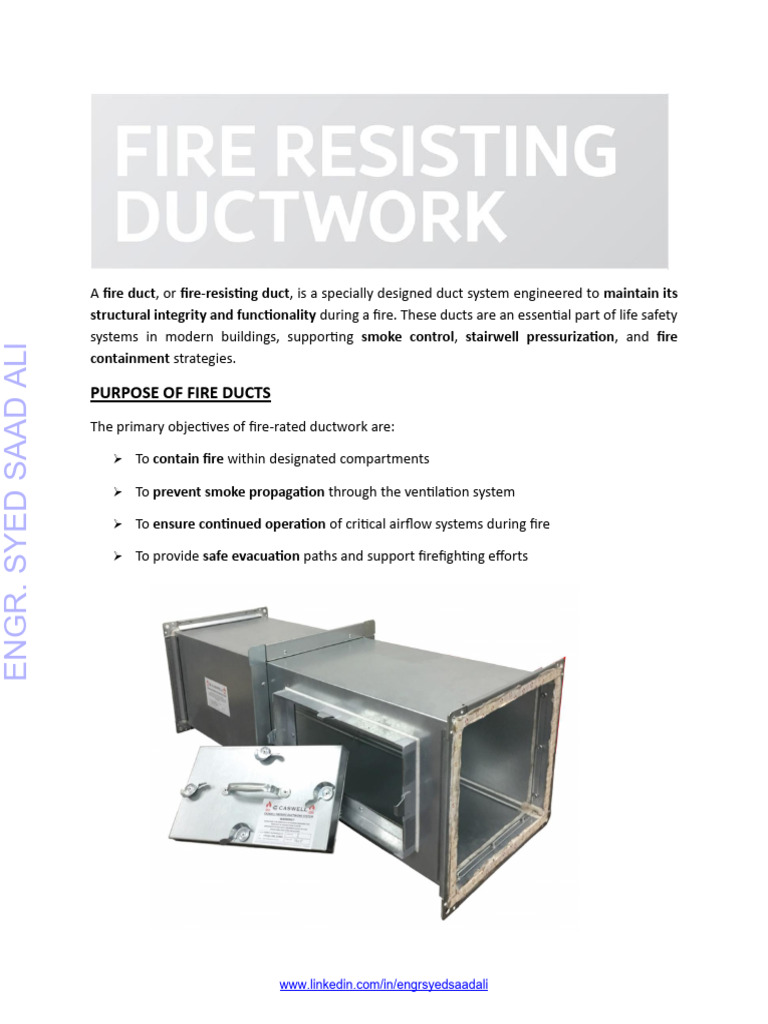 Fire-Rated Ductwork Overview | PDF | Duct (Flow) | Construction Law