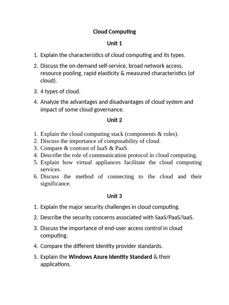 Overview of Cloud Computing Concepts | PDF