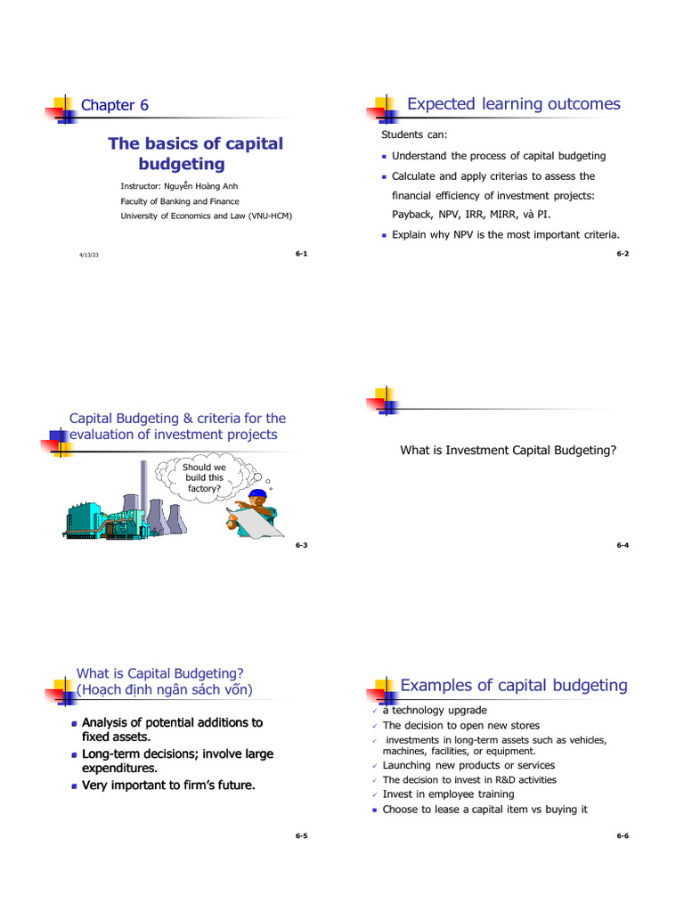 Capital Budgeting Basics and Methods | PDF | Internal Rate Of Return ...