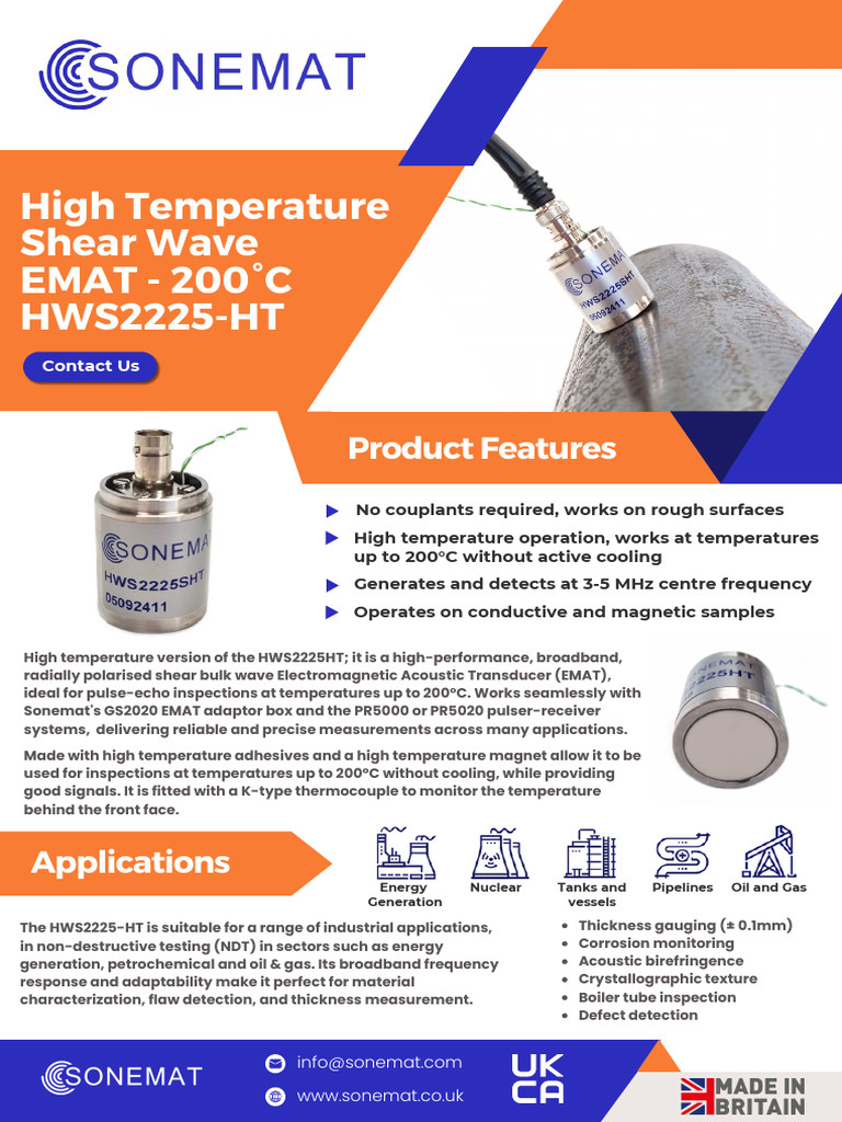 High-Temperature EMAT for Inspections | PDF | Electrical Engineering ...