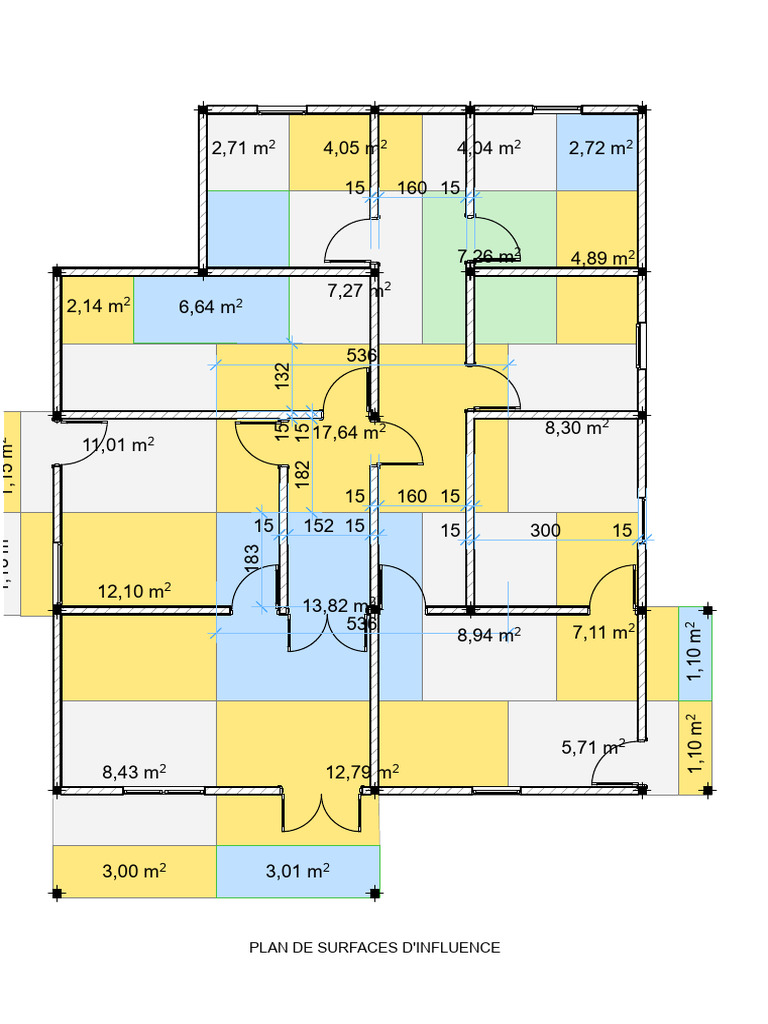 Plan de surfaces d'influence détaillé | PDF