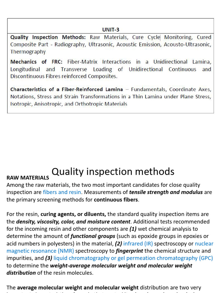FRC Quality Inspection Methods | PDF | Composite Material | Deformation ...