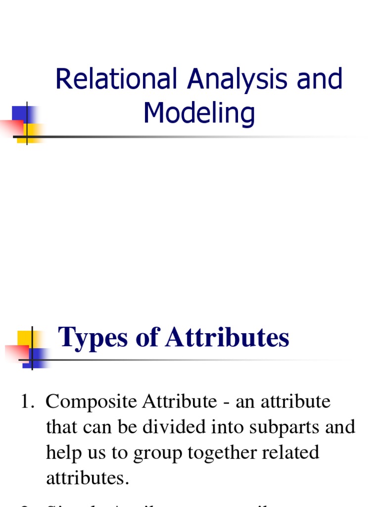 Relational Analysis and Modeling | PDF | Science & Mathematics | Computers