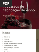 Processos de fabricação de vinho