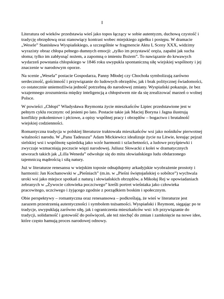 Rozprawka 1 | PDF