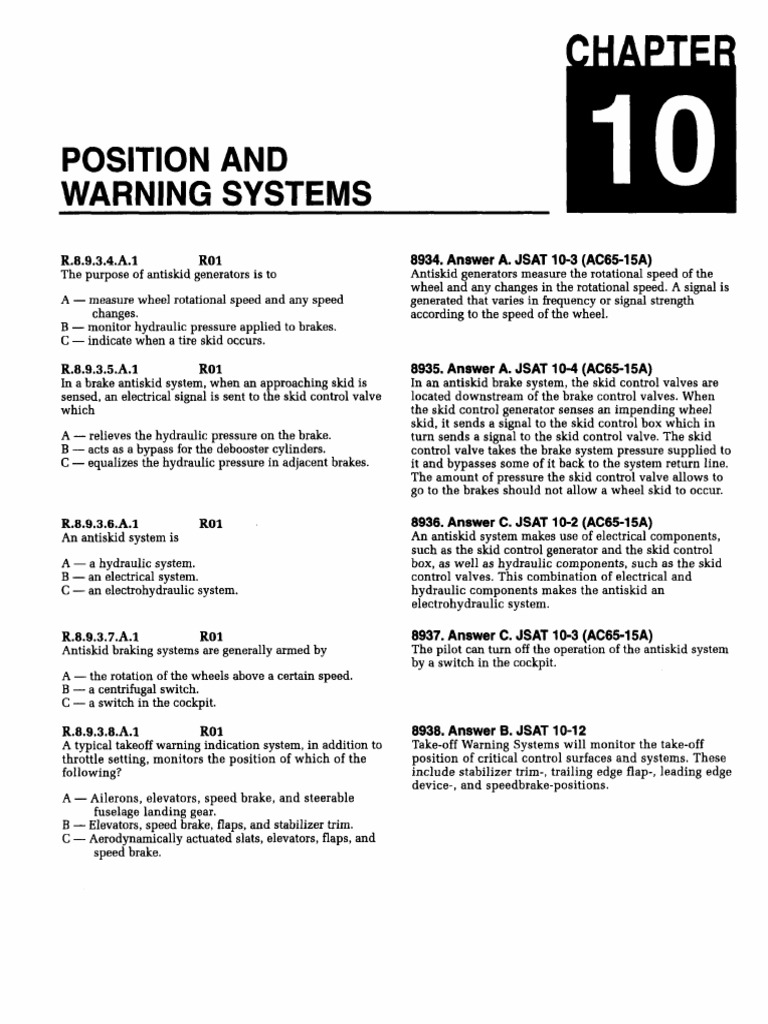Antiskid and Takeoff Warning Systems | PDF | Flight Control Surfaces ...