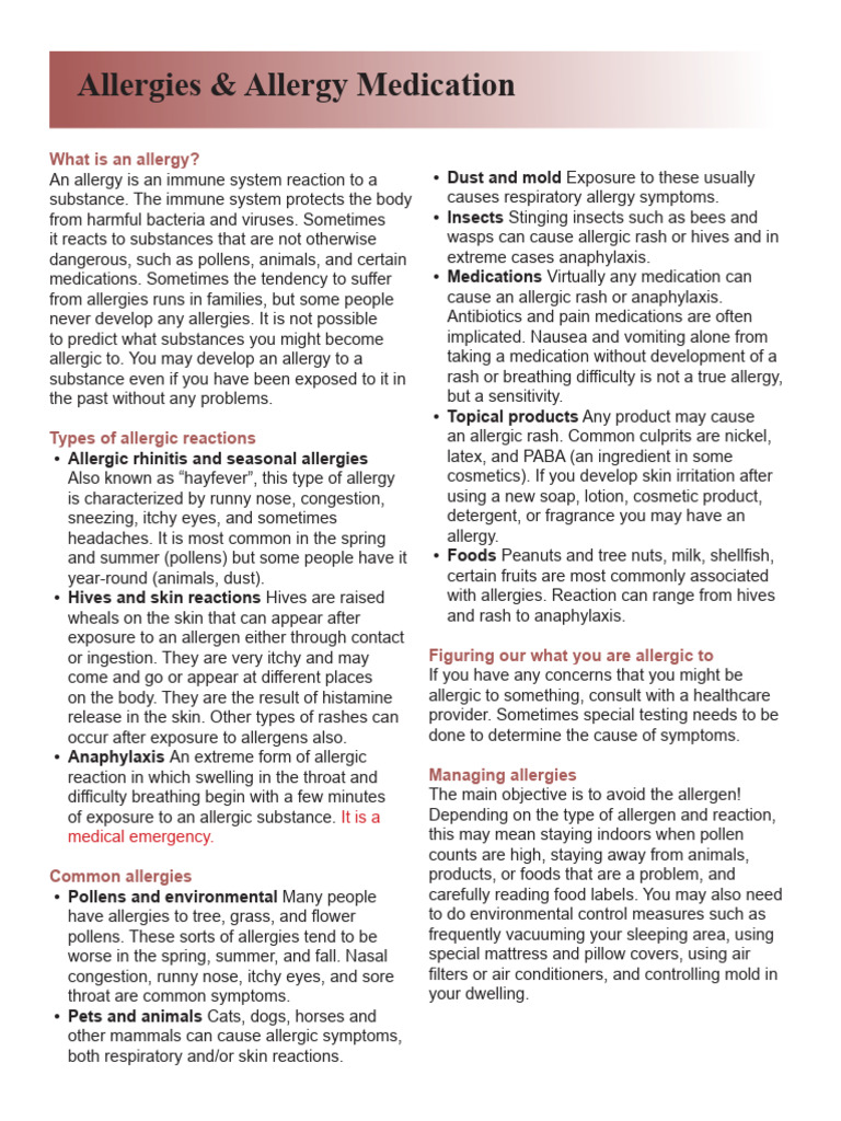 Understanding Allergies and Treatments | PDF | Allergy | Allergen