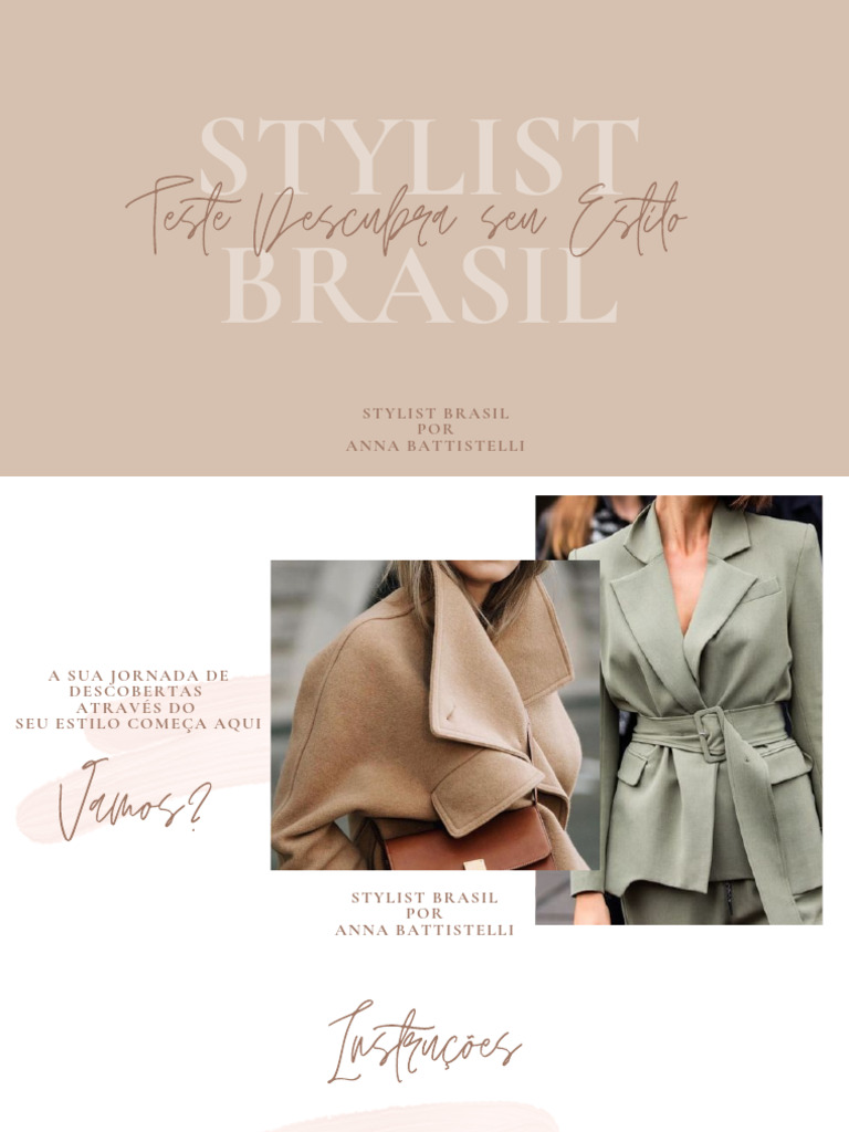 Teste de Estilo - Stylist Brasil | PDF | Produtos têxteis (varejo) | Roupas