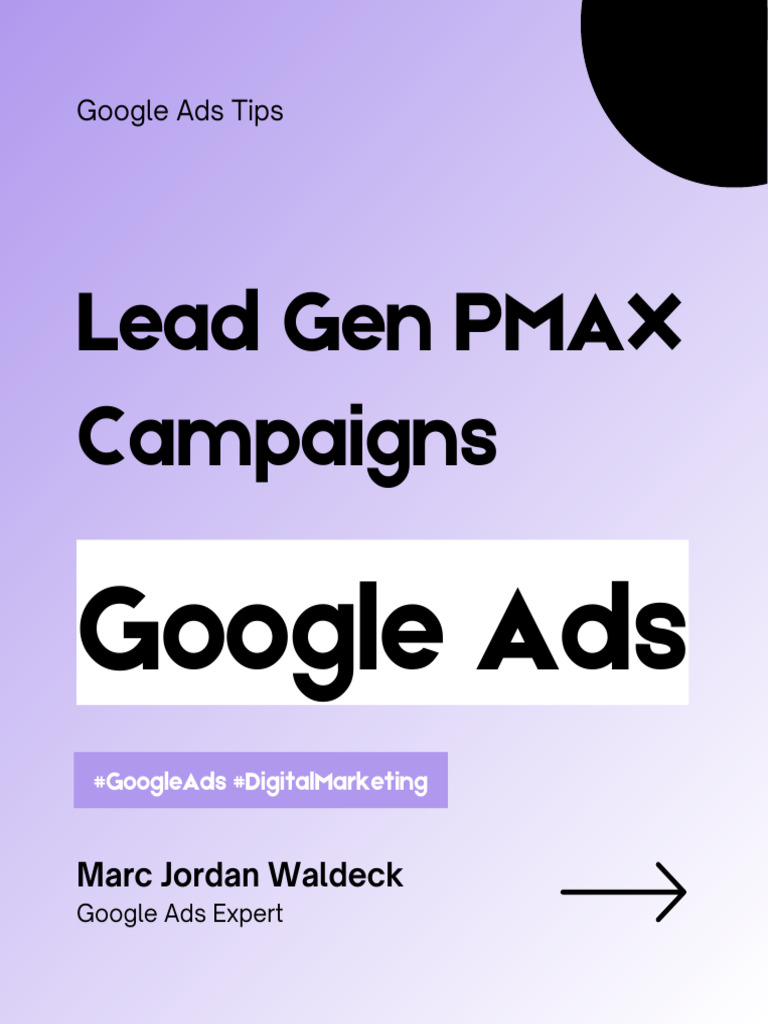 Lead Gen Pmax - Google Ads | PDF