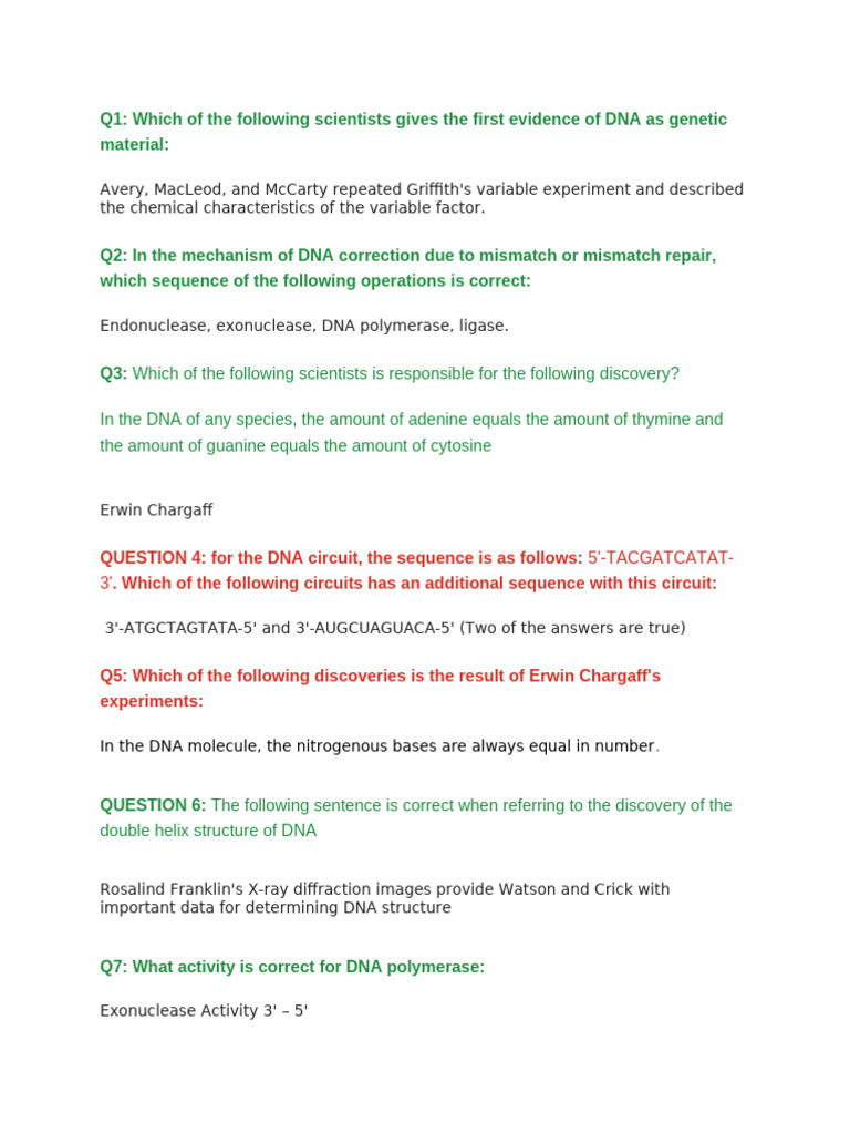 DNA Structure and Repair Mechanisms | PDF | Dna | Dna Replication